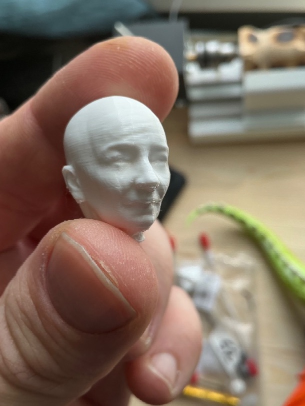 Прототип головы куклы, PETG